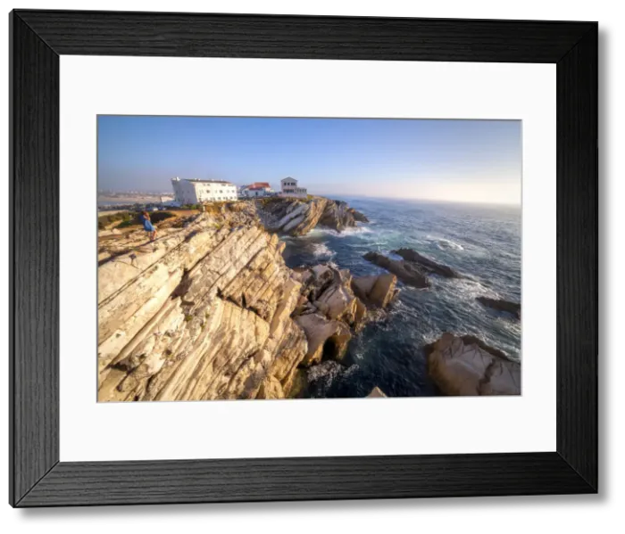 Framed Print : The houses of Baleal, on the cliffs of Baleal Island, Peniche municipality Framed Print : The houses of Baleal, on the cliffs of Baleal Island, Peniche municipality