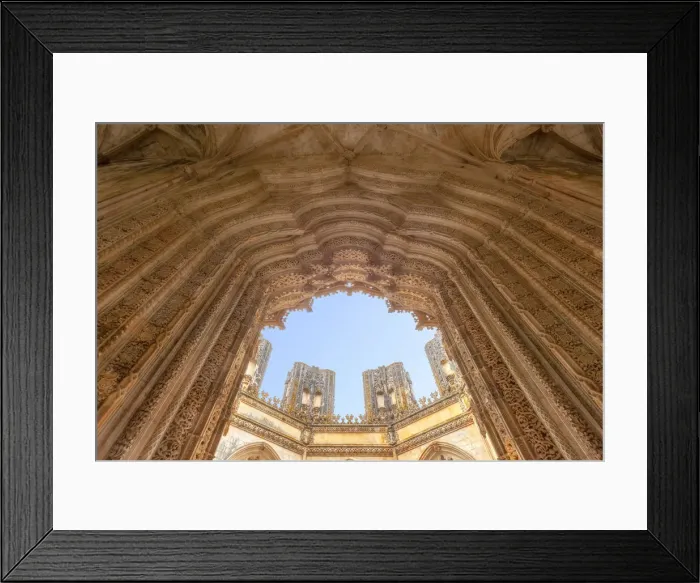 Framed Print : The main portal of the Unfinished Chapels (Capelas Imperfeitas) in Batalha Monastery (Mosteiro da Batalha), Batalha municipality, Leiria district, Estremadura province, Portugal