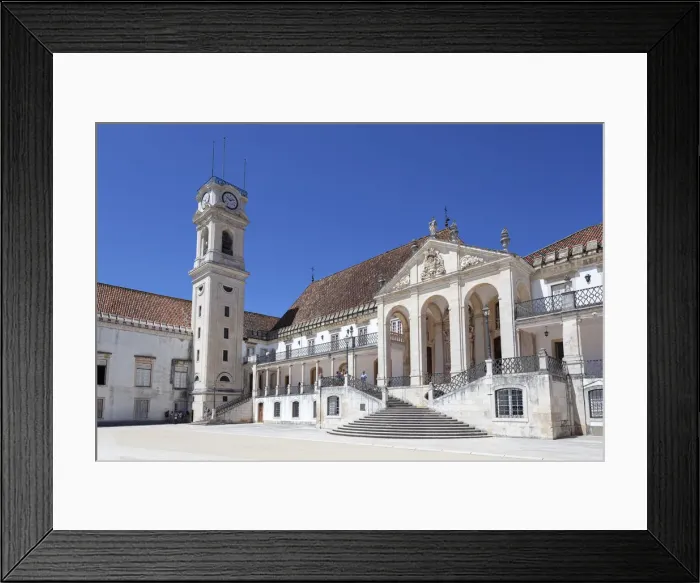 Framed Print : The tower and the Via Latina of the main palace of University of Framed Print : The tower and the Via Latina of the main palace of University of