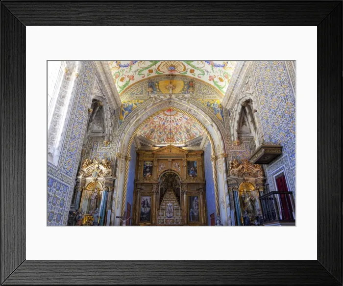 Framed Print : Inner view of Capela de Sao Miguel (Saint Michaels Chapel Framed Print : Inner view of Capela de Sao Miguel (Saint Michaels Chapel