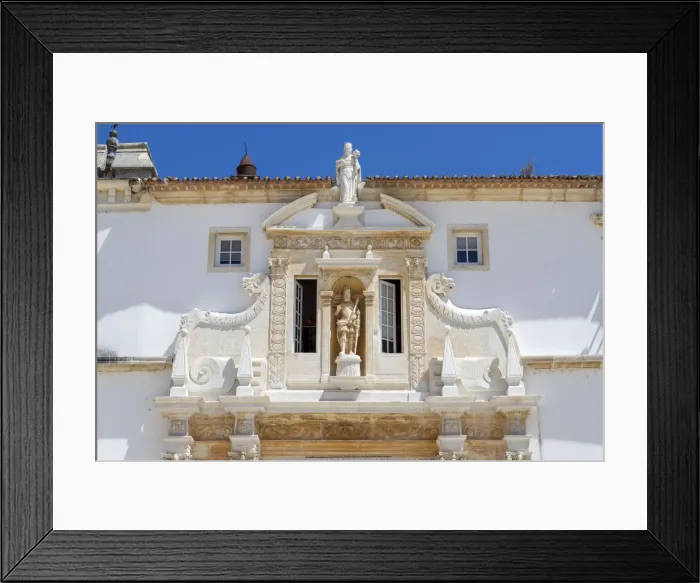 Framed Print : Detail of the main palace of University of Coimbra, Coimbra, Coimbra district Framed Print : Detail of the main palace of University of Coimbra, Coimbra, Coimbra district
