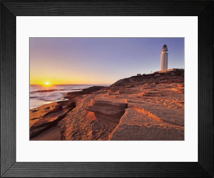 Framed Print : Sunset at Cape Trafalgar, Cadiz province, Costa de la Luz, Andalusia, Spain Framed Print : Sunset at Cape Trafalgar, Cadiz province, Costa de la Luz, Andalusia, Spain