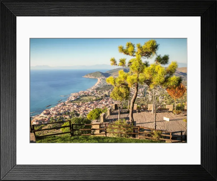 Framed Print : The view of the Cilentan Coast from Belvedere San Costabile, Cilento, Salerno province Framed Print : The view of the Cilentan Coast from Belvedere San Costabile, Cilento, Salerno province