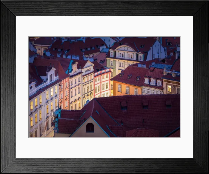 Framed Print : A detail of the palaces of the old town, Prague, Czech Republic Framed Print : A detail of the palaces of the old town, Prague, Czech Republic