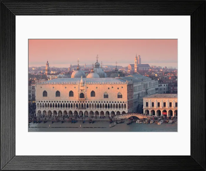 Framed Print : The view of Palazzo Ducale from the bell tower of San Giorgio Maggiore church, Venice Framed Print : The view of Palazzo Ducale from the bell tower of San Giorgio Maggiore church, Venice