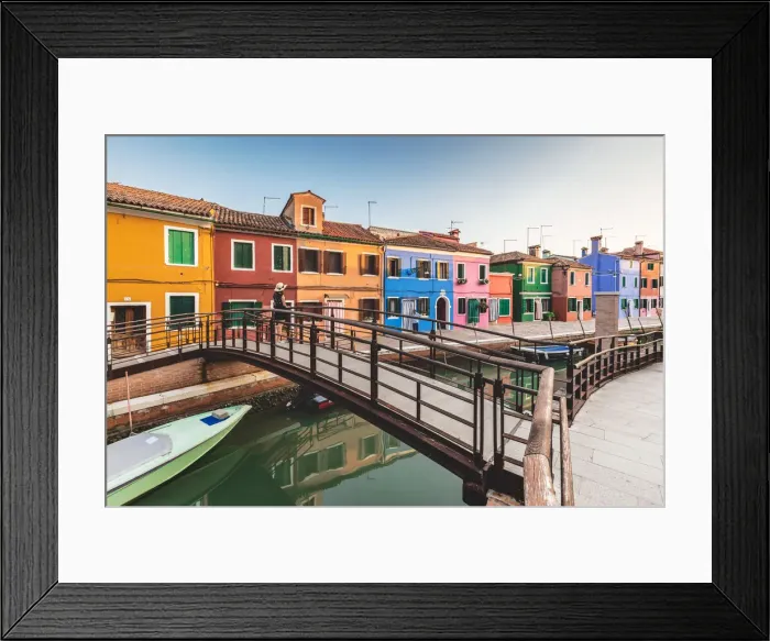 Framed Print : A typical canal in the island of Burano, Laguna di Venezia, Venice, Veneto, Italy, Europe Framed Print : A typical canal in the island of Burano, Laguna di Venezia, Venice, Veneto, Italy, Europe