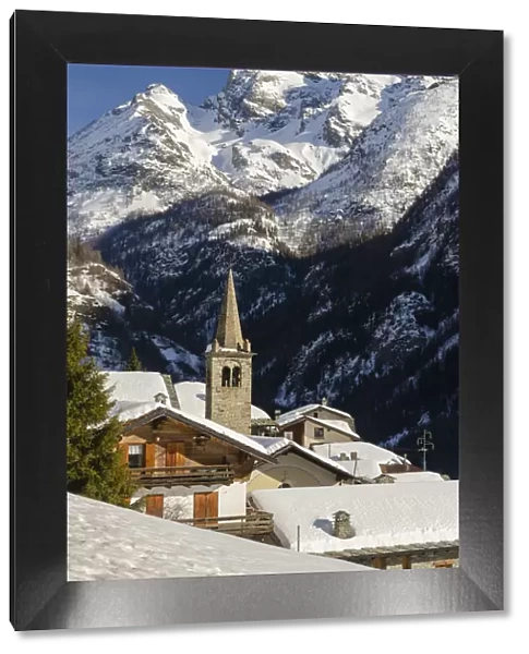 Plan de Veyne village in Valpelline, Bionaz, Aosta Valley, Italy