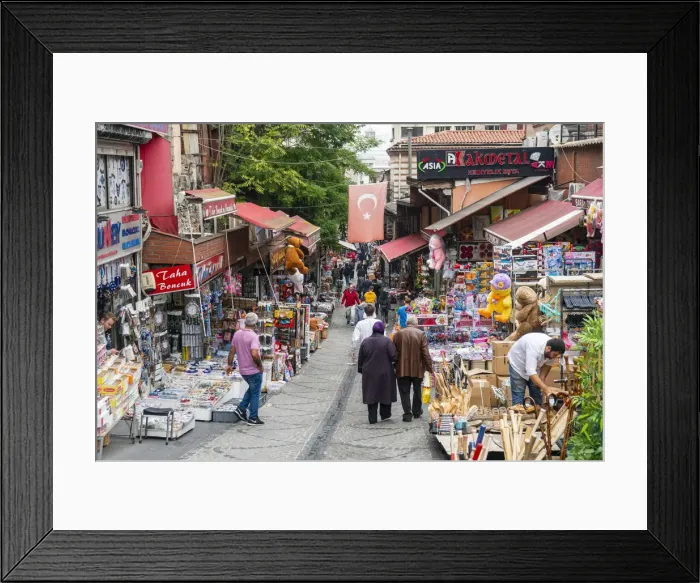Framed Print : One of the small streets in the centre of Instanbul, Turkey Framed Print : One of the small streets in the centre of Instanbul, Turkey