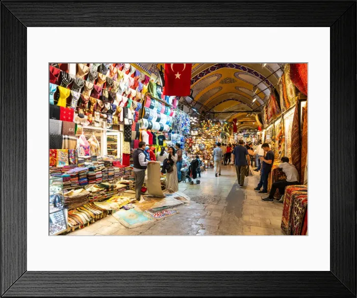 Framed Print : Tourists at the Grand Bazaar, Fatih district, Istanbul, Turkey Framed Print : Tourists at the Grand Bazaar, Fatih district, Istanbul, Turkey