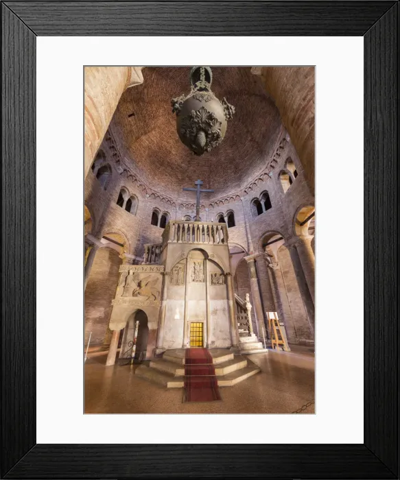 Framed Print : Interior of Sacro Sepolcro church in Santo Stefano cathedral Framed Print : Interior of Sacro Sepolcro church in Santo Stefano cathedral