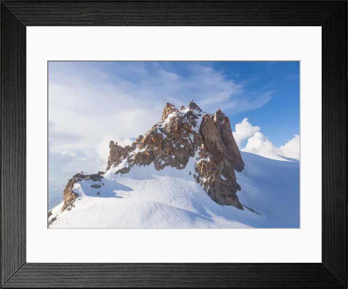 Framed Print : The Aiguille Du Midi from Les Cosmiques refuge. Chamonix, Alps, France, Europe Framed Print : The Aiguille Du Midi from Les Cosmiques refuge. Chamonix, Alps, France, Europe