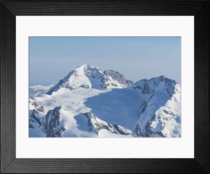 Framed Print : High mountainscape of Monch peak from Aletschorn mount in Swiss Alps Framed Print : High mountainscape of Monch peak from Aletschorn mount in Swiss Alps