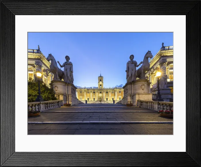 Framed Print : View of steps called Cordonata, leading to the the Capitoline Hill Framed Print : View of steps called Cordonata, leading to the the Capitoline Hill