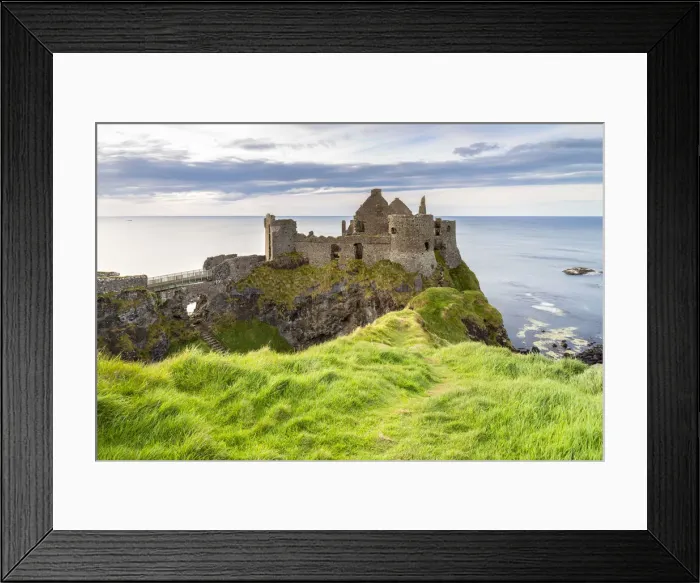 Framed Print : View of the ruins of the Dunluce Castle. Bushmills, County Antrim, Ulster region Framed Print : View of the ruins of the Dunluce Castle. Bushmills, County Antrim, Ulster region