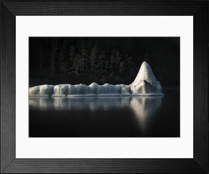 Framed Print : An iceberg floating in Valdez lagoon, Alaska, USA
