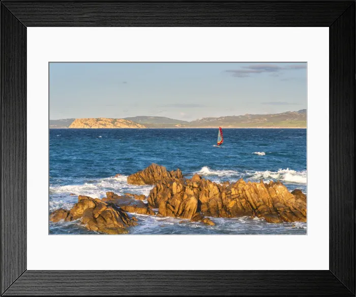 Framed Print : Windsurf, Vignola mare, Sassari province, Sardinia, Italy Framed Print : Windsurf, Vignola mare, Sassari province, Sardinia, Italy