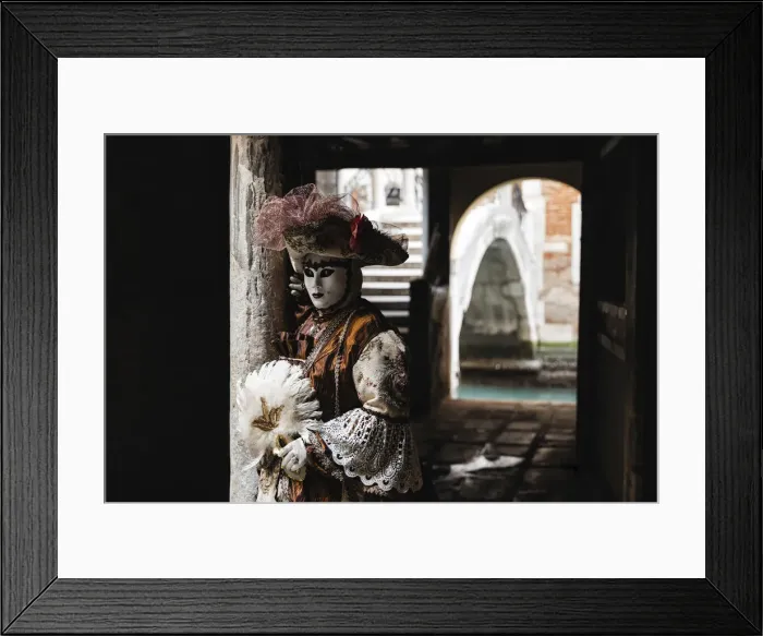 Framed Print : Fancy dress at Carnival, Venice, Veneto, Italy, Europe