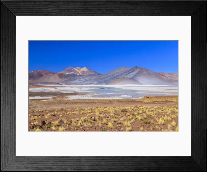 Framed Print : Altiplanic Lagoons (Lagunas Altiplanicas), Reserva Nacional de Los Flamencos