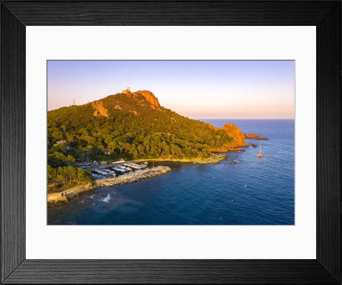 Framed Print : Le Dramont Cape, Saint Raphael, Var, Provence-Alpes-Ca'te d Azur, France