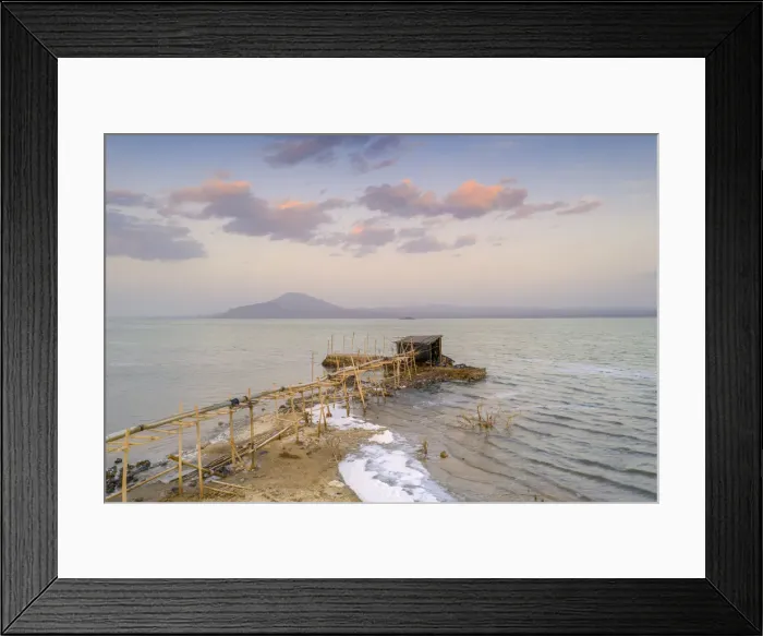 Framed Print : Sunrise over the salt Lake Afrera (or Lake Afdera), Danakil Depression, Afar Region Framed Print : Sunrise over the salt Lake Afrera (or Lake Afdera), Danakil Depression, Afar Region