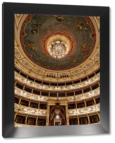 The Interior of Teatro Regio. Parma, Emilia Romagna, Italy