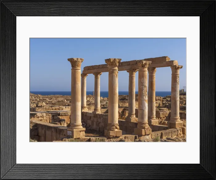 Framed Print : Sabratha Roman site, Tripolitania, Libya