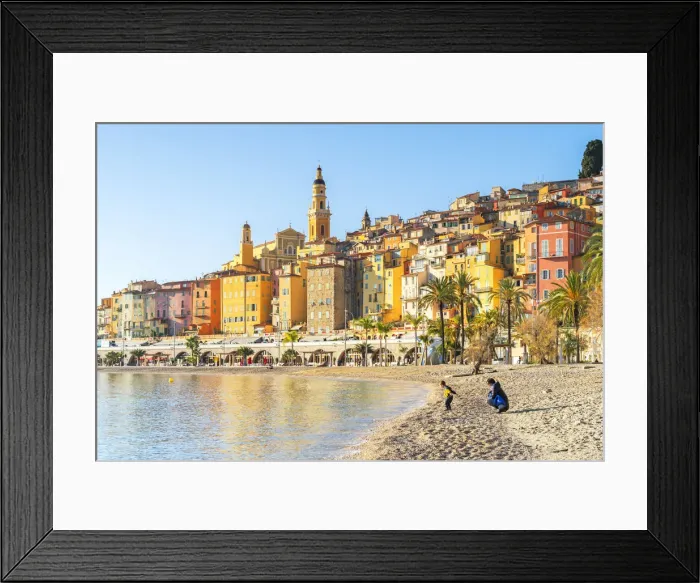 Framed Print : France, Provence, French Riviera Alps, Menton Framed Print : France, Provence, French Riviera Alps, Menton