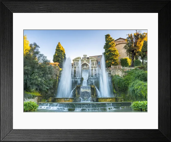 Framed Print : The fountain of Neptune in Villa d Este in Tivoli. Europe, Italy, Lazio Framed Print : The fountain of Neptune in Villa d Este in Tivoli. Europe, Italy, Lazio