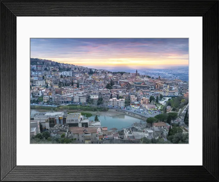 Framed Print : Tivoli at sunset. Europe, Italy, Lazio, Roma province, Tivoli Framed Print : Tivoli at sunset. Europe, Italy, Lazio, Roma province, Tivoli