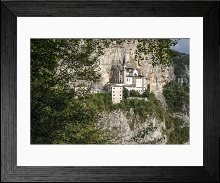 Framed Print : Madonna della Corona sanctuary, Spiazzi, Verona province, Veneto, Italy Framed Print : Madonna della Corona sanctuary, Spiazzi, Verona province, Veneto, Italy