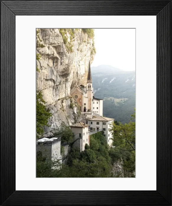 Framed Print : Madonna della Corona sanctuary, Spiazzi, Verona province, Veneto, Italy Framed Print : Madonna della Corona sanctuary, Spiazzi, Verona province, Veneto, Italy