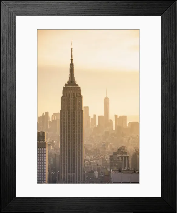 Framed Print : Manhattan skyline with the Empire State Building, New York City, USA Framed Print : Manhattan skyline with the Empire State Building, New York City, USA
