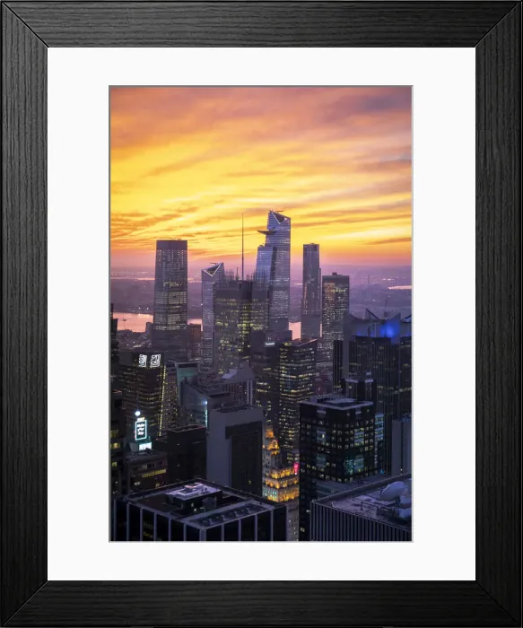 Framed Print : Hudson Yards & Manhattan skyline, New York City, USA Framed Print : Hudson Yards & Manhattan skyline, New York City, USA