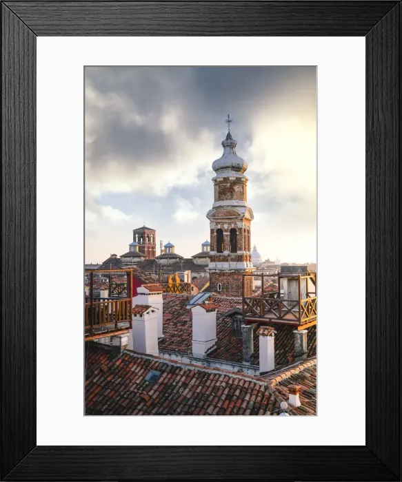 Framed Print : Rooftops of Venice from Fondaco dei Tedeschi. Venice, Veneto, Italy Framed Print : Rooftops of Venice from Fondaco dei Tedeschi. Venice, Veneto, Italy