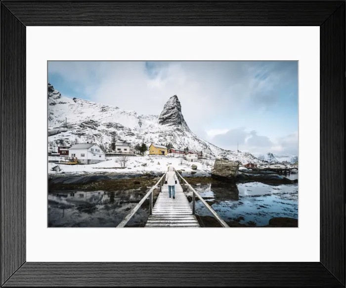 Framed Print : Reine village, Lofoten Islands, Nordland, Norway Framed Print : Reine village, Lofoten Islands, Nordland, Norway