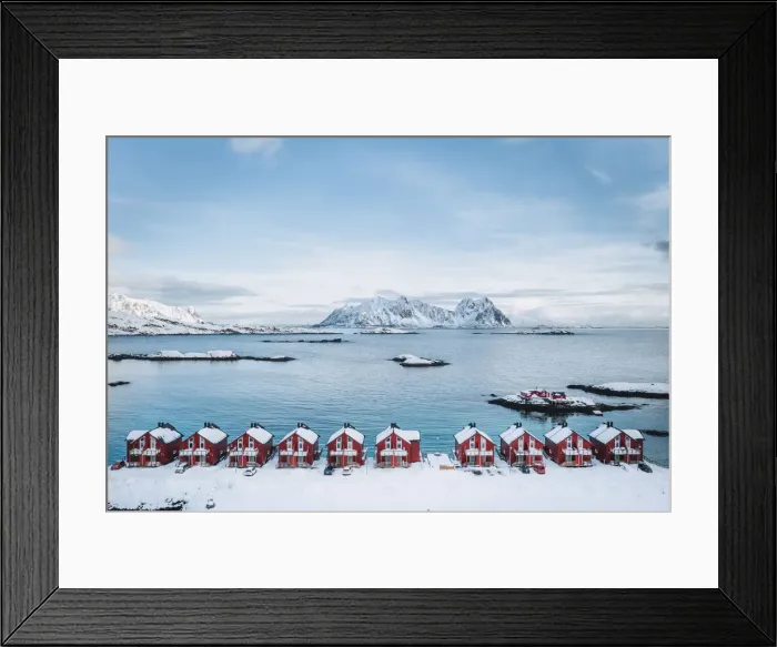 Framed Print : Elevated view of Svolvaer, Lofoten Islands, Nordland, Norway Framed Print : Elevated view of Svolvaer, Lofoten Islands, Nordland, Norway