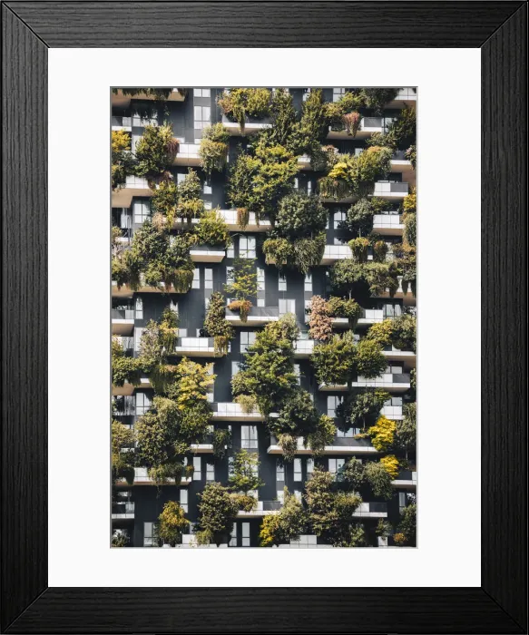 Framed Print : Vertical Garden, Milan, Lombardy, Italy Framed Print : Vertical Garden, Milan, Lombardy, Italy