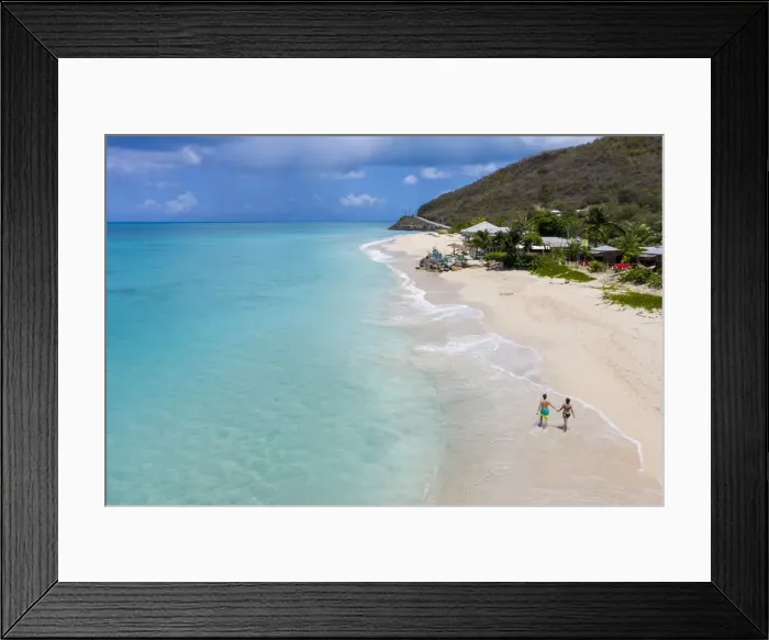 Framed Print : Idyllic tropical Turners beach with white sand, turquoise ocean water Framed Print : Idyllic tropical Turners beach with white sand, turquoise ocean water