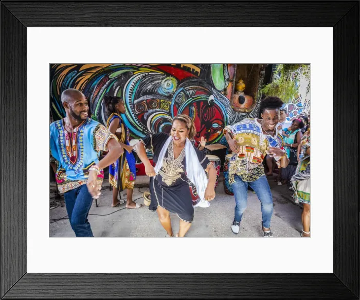 Framed Print : Every Sunday Rumba dancers perform in Callejon de hamel, Centro Habana Province, Havana Framed Print : Every Sunday Rumba dancers perform in Callejon de hamel, Centro Habana Province, Havana