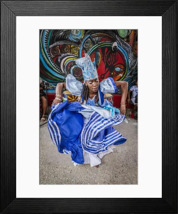 Framed Print : Every Sunday Rumba dancers perform in Callejon de hamel, Centro Habana Province, Havana