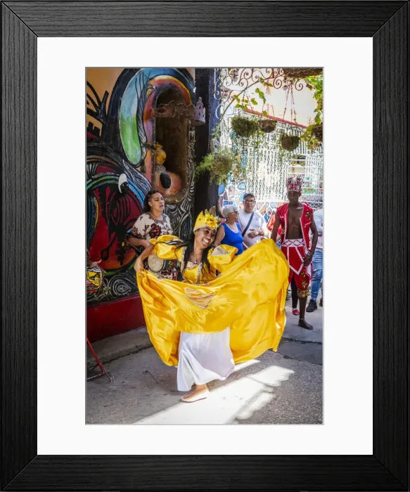 Framed Print : Every Sunday Rumba dancers perform in Callejon de hamel, Centro Habana Province, Havana Framed Print : Every Sunday Rumba dancers perform in Callejon de hamel, Centro Habana Province, Havana
