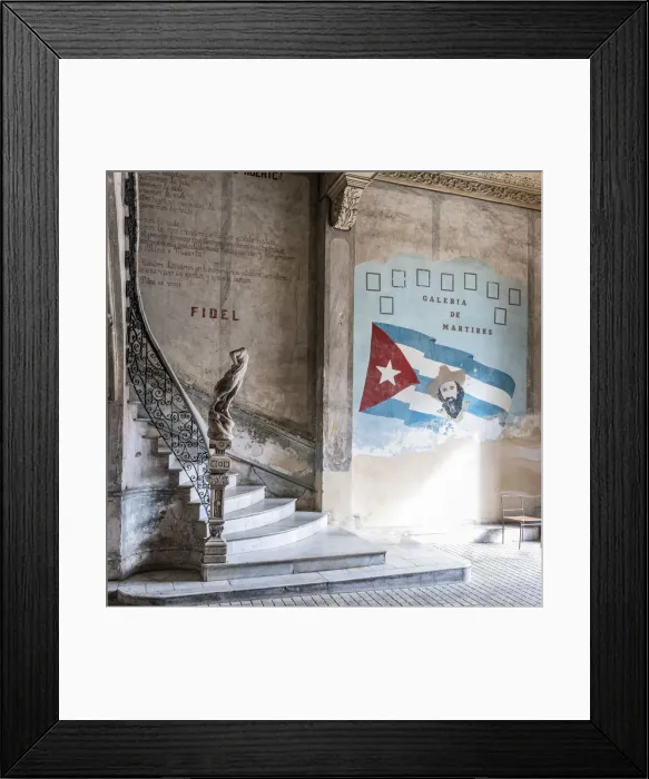 Framed Print : The hallway and staircase leading up to La Guarida restaurant, Centro Habana, Havana Framed Print : The hallway and staircase leading up to La Guarida restaurant, Centro Habana, Havana