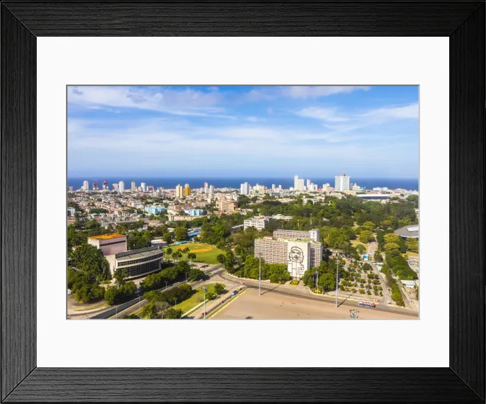 Framed Print : Elevated view of Havana from Revolution Square, Havana, Cuba Framed Print : Elevated view of Havana from Revolution Square, Havana, Cuba