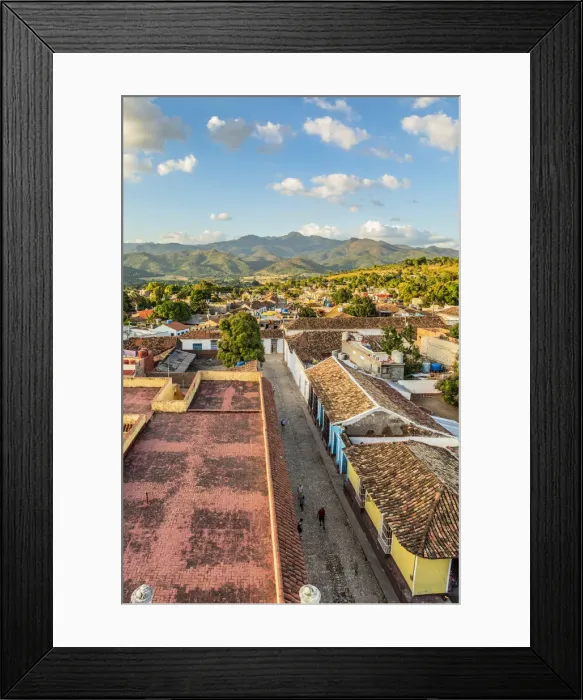 Framed Print : Elevated view of Trinidad, Sancti Spiritus, Cuba Framed Print : Elevated view of Trinidad, Sancti Spiritus, Cuba