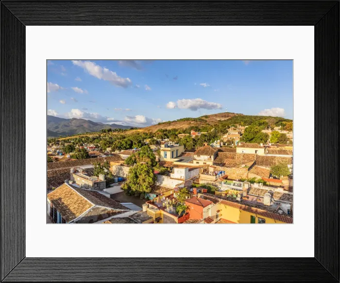 Framed Print : Elevated view of Trinidad, Sancti Spiritus, Cuba