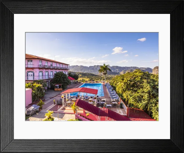 Framed Print : Hotel Horizontes Los Jazmines overlooking Vinales Valley, Pinar del Rio Province, Cuba Framed Print : Hotel Horizontes Los Jazmines overlooking Vinales Valley, Pinar del Rio Province, Cuba