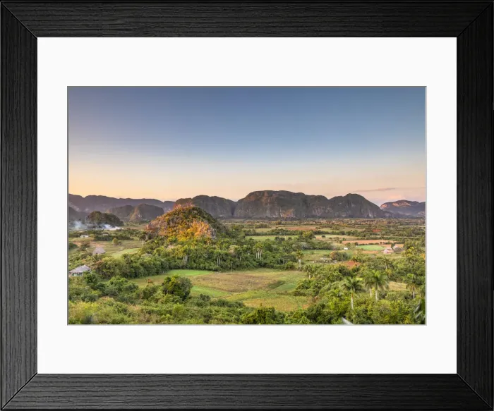 Framed Print : Vinales Valley at sunset, Pinar del Rio Province, Cuba Framed Print : Vinales Valley at sunset, Pinar del Rio Province, Cuba