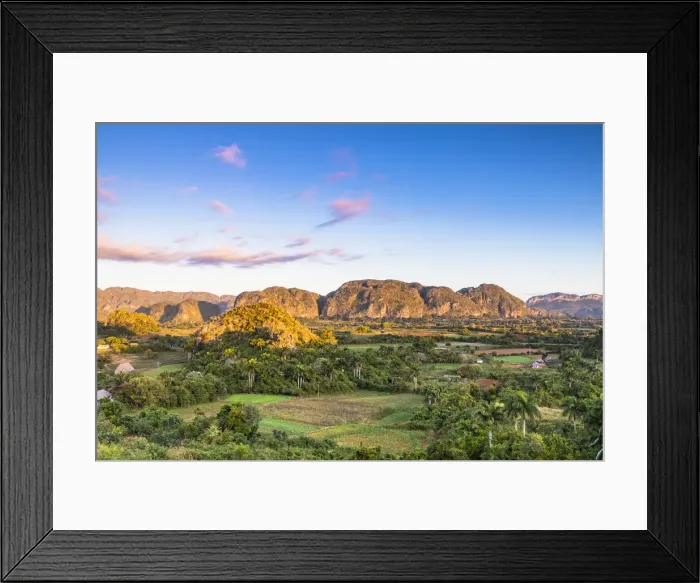 Framed Print : Vinales Valley at sunrise, Pinar del Rio Province, Cuba Framed Print : Vinales Valley at sunrise, Pinar del Rio Province, Cuba