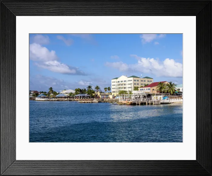 Framed Print : Coast of George Town, Grand Cayman, Cayman Islands Framed Print : Coast of George Town, Grand Cayman, Cayman Islands