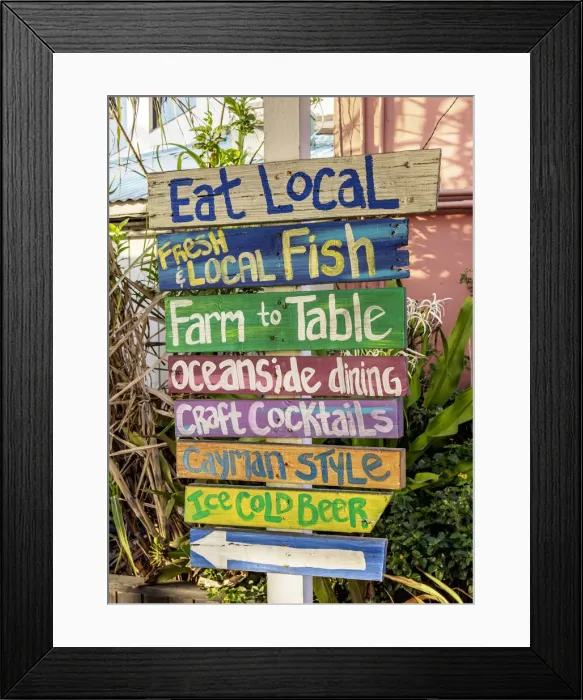 Framed Print : Bar Sign at George Town, Grand Cayman, Cayman Islands Framed Print : Bar Sign at George Town, Grand Cayman, Cayman Islands